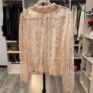 Elegant Lace Blouse in Cream